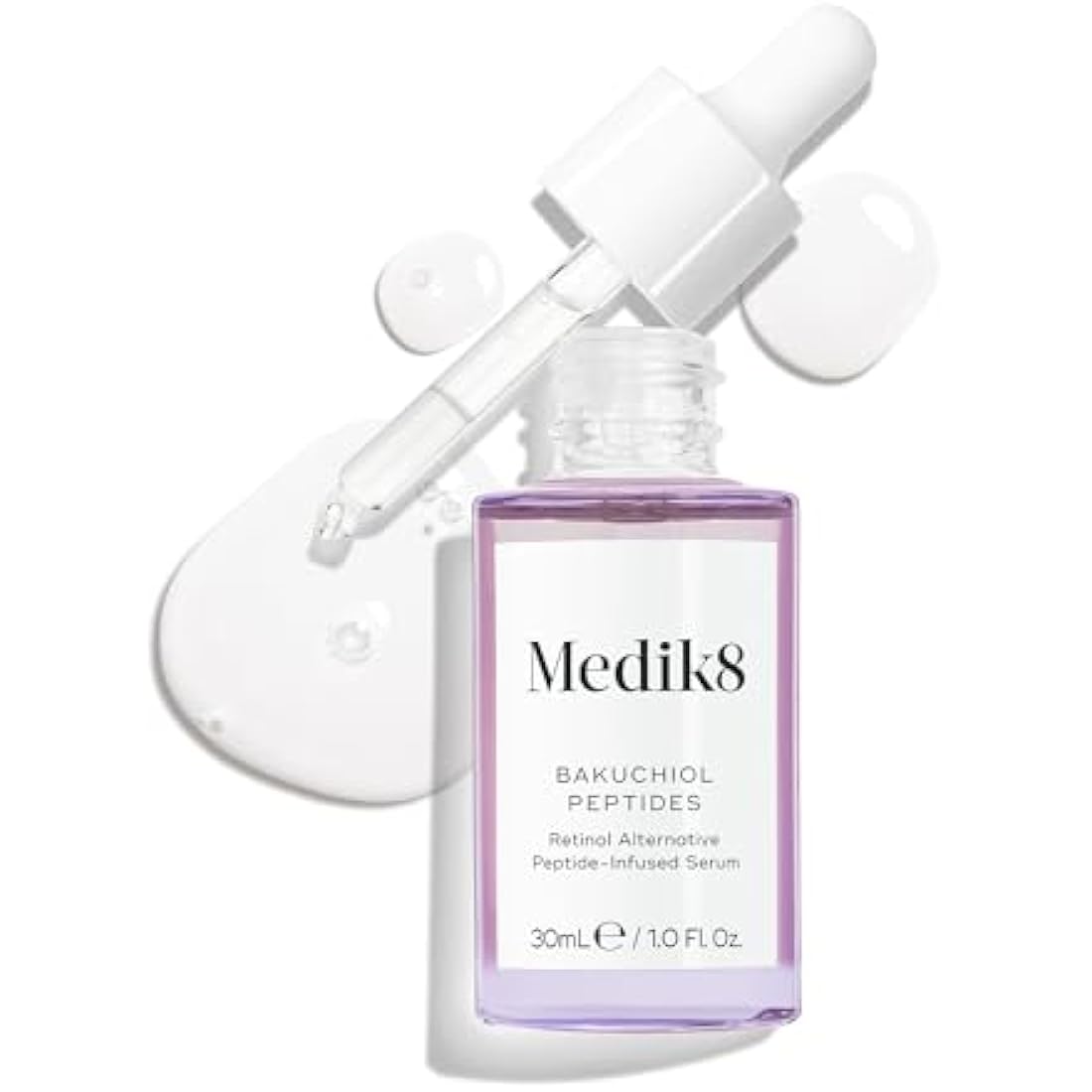 Medik8 Bakuchiol Peptides - Retinol Alternative Peptide-Infused Serum - 1.25% Bakuchiol - Plant-Based Retinol Alternative - 30ml-0