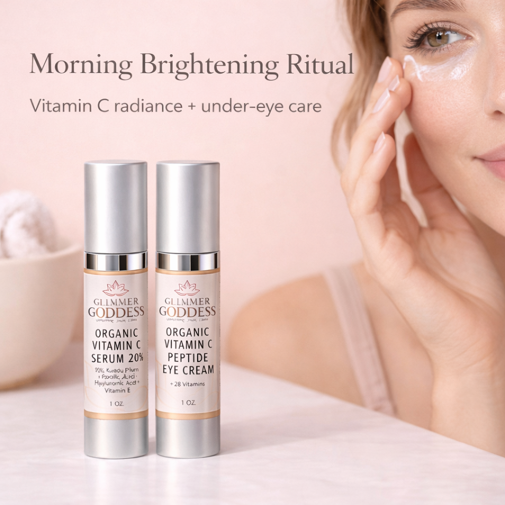 Organic Vitamin C Glow Duo – 20% Vitamin C + Peptide Eye Serum-1