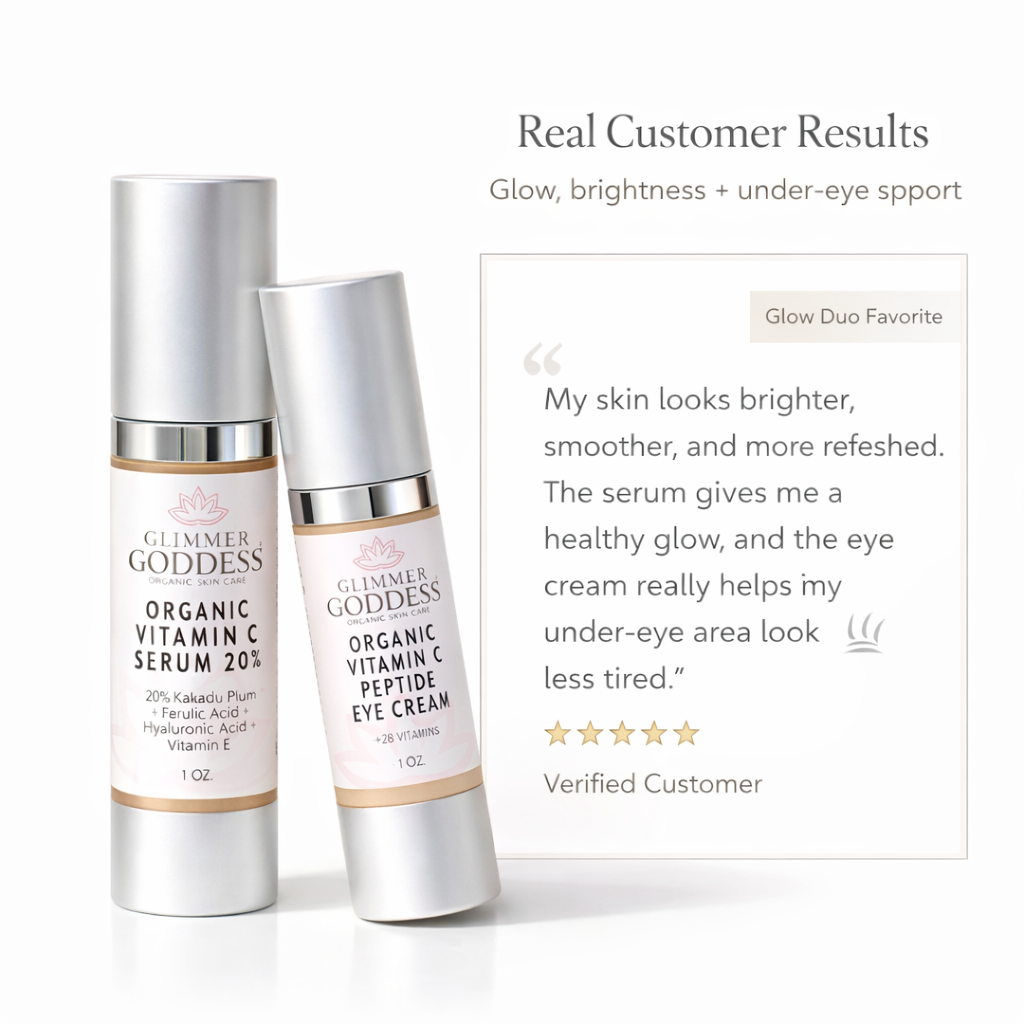 Organic Vitamin C Glow Duo – 20% Vitamin C + Peptide Eye Serum-2